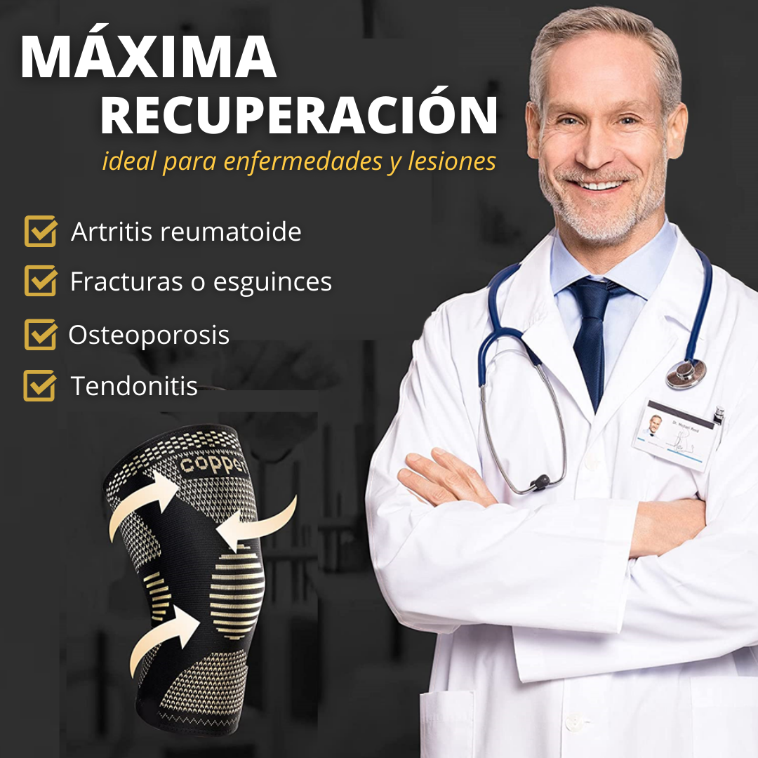 Rodillera De Compresión Fibra De Cobre