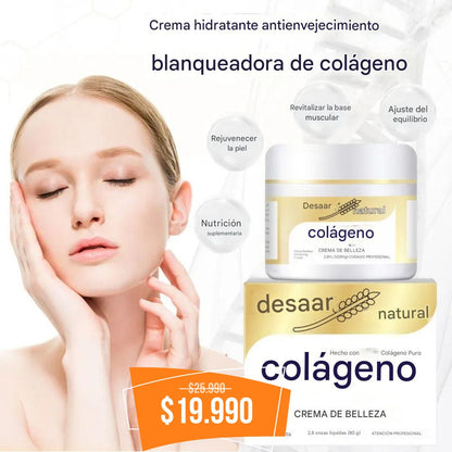Crema Blanqueadora con Colágeno - La Fórmula Definitiva para una Piel Radiante y Juvenil ✨