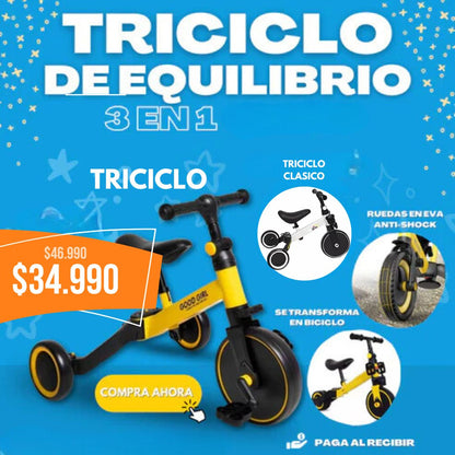 Triciclo de Aprendizaje 3 EN 1