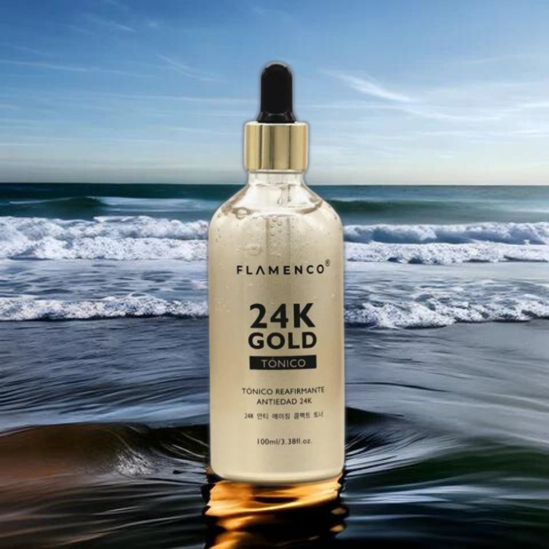 Pack Masajeador Facial + Serum Flamenco Lux 24K