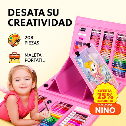 Set Arte Maleta 208 Piezas (S)